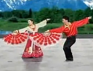 朝鲜族舞又见桃花红教学 艺子龙广场舞民族舞