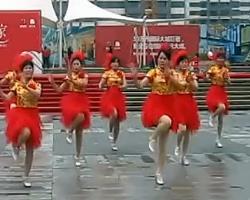泗洲湾广场舞火火中国风 新年欢快喜庆广场舞